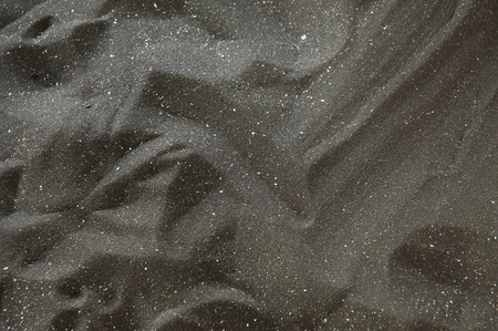 Black sand beachの写真素材