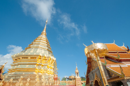 Wat Phrathat Doi Suthep temple in Chiang Mai, Thailand.