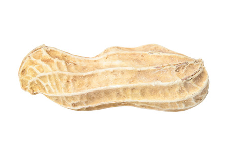 Peanut isolated on white with clipping path.