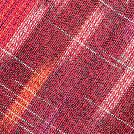 Red rough Fabric Texture, Pattern, Backgroundの写真素材