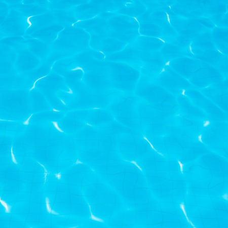Blue pool water