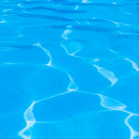 Blue pool water backgroundの写真素材