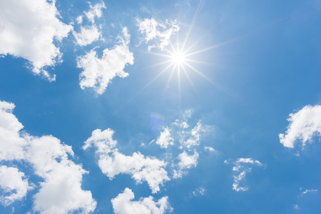 Sun, blue skyの写真素材