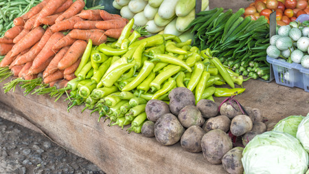 Fresh and organic vegetables at farmers market