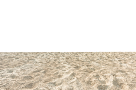 Sand dunes isolated on white backgroundの写真素材