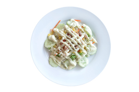 Tuna and vegetable saladの写真素材