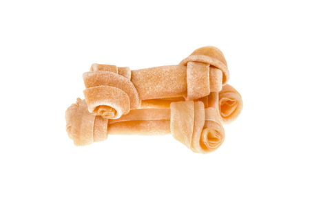 Dog bone isolated on white backgroundの写真素材