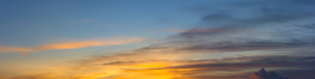 panorama sunset skyの写真素材