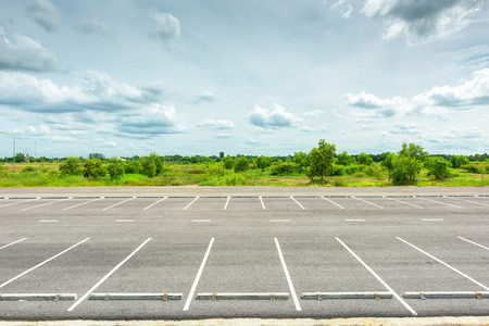 Parking lot in public areasの写真素材