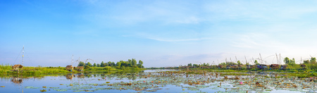 Panoramic landscape of lake at Udon Thani, Thailand.の写真素材