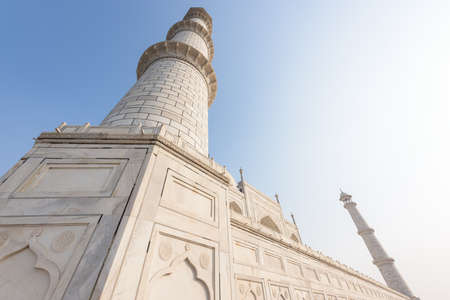 Beautiful Taj Mahal in the Indian city of Agra, Uttar Pradesh, India.