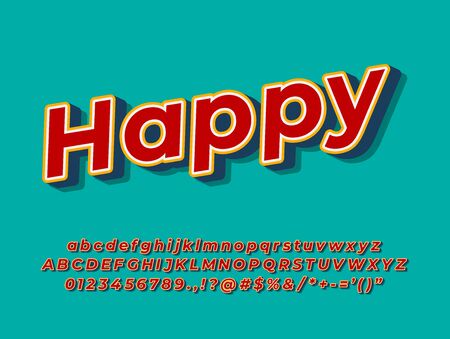original vintage handcrafted alphabet. retro vector illustrationのイラスト素材