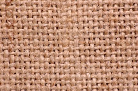fragment of the natural sacking with characteristic wickerwork