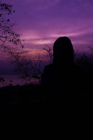 Silhouette shadow の写真素材
