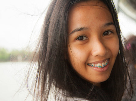 Woman close upの写真素材