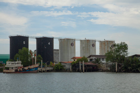 Oil factory,Thailand IIの写真素材