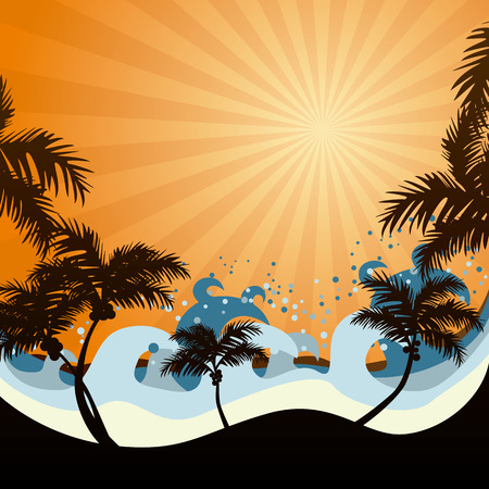 Sunsetのイラスト素材
