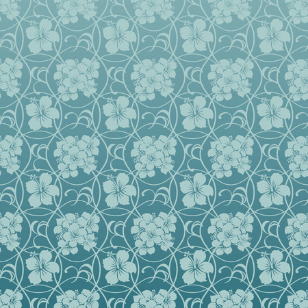 Background Hibiscus Blueのイラスト素材