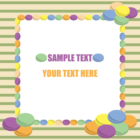 Background Macaronのイラスト素材