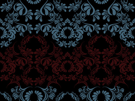 Seamless floral patternのイラスト素材
