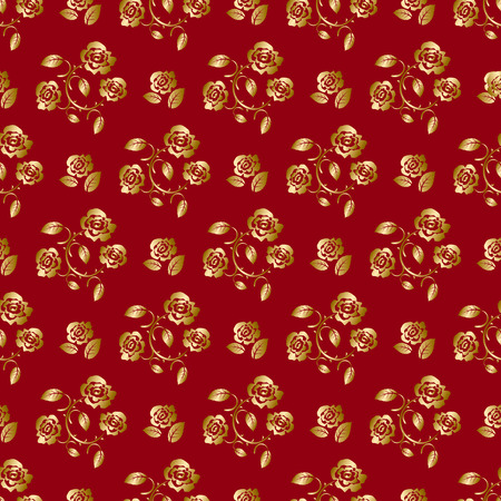 Seamless floral patternのイラスト素材