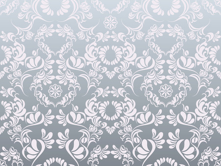 Abstract silver decoration patternのイラスト素材