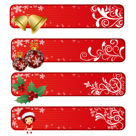 Abstract christmas banner. Illustration のイラスト素材