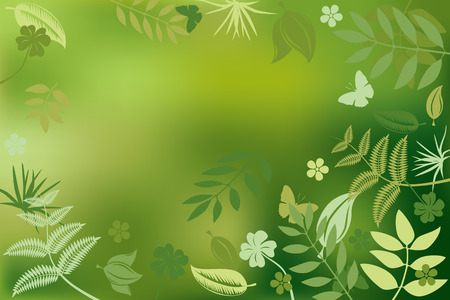 Abstract green nature background. Illustration.のイラスト素材