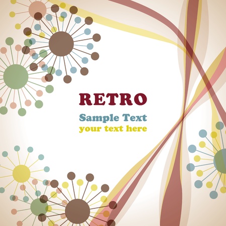 Retro frame. Illustration vectorのイラスト素材