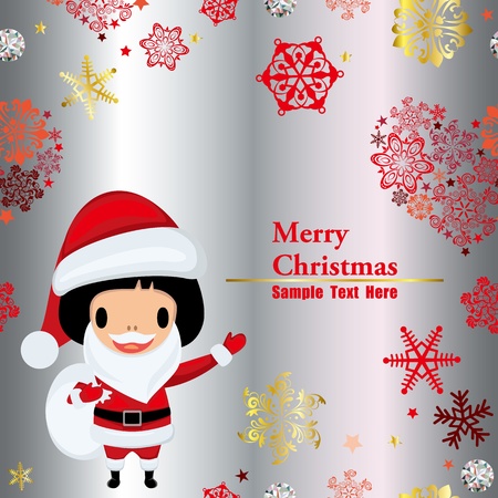 Santa claus frameのイラスト素材