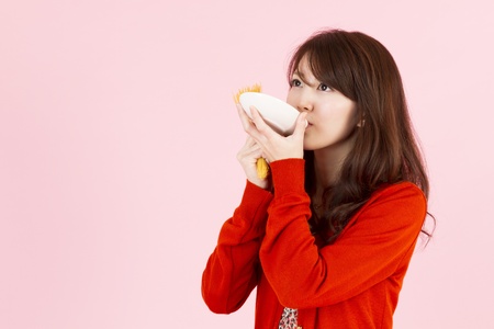 Beautiful cooking woman の写真素材