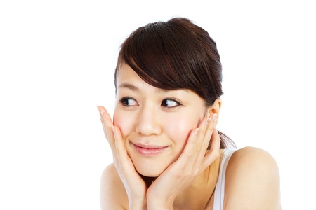 Beautiful young woman. Portrait of asian woman.の写真素材