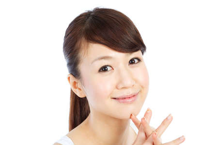 Beautiful young woman  Portrait of asian woman の写真素材