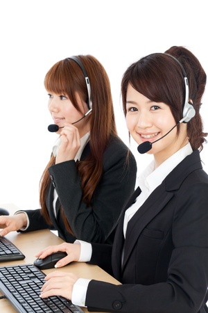 Beautiful business operatorの写真素材