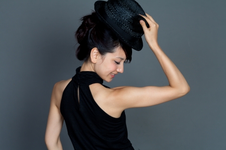 Beautiful elegant woman  Portrait of asian  の写真素材