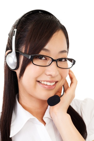 Beautiful business operatorの写真素材