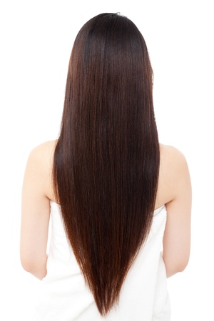 Beautiful hair woman on white backgroundの素材 [FY31015249199]