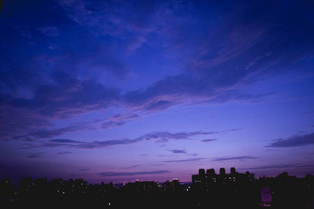 city in the nightの写真素材