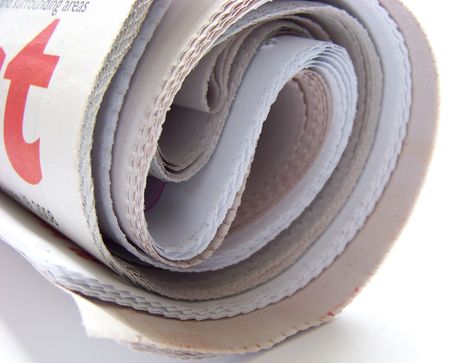 roll of newspaperの写真素材