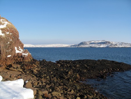 rocky, water, nature, river, beach, blue, rock,の写真素材
