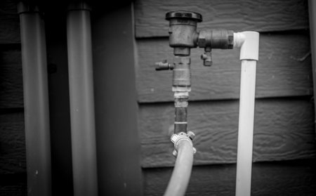 Winterizing a residential irrigation system by using a compressor and forced air to blow the lines...