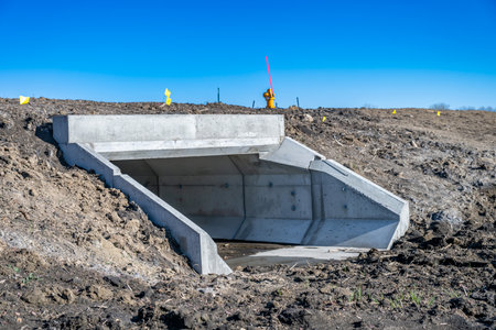 Concrete Structure on Dirt Field