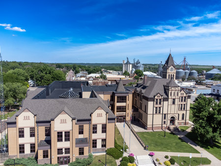 view of the Lincoln County Courthouse in Canton, South Dakota