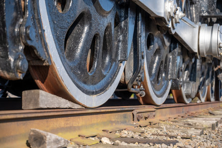 Selective focus on a Chalked railroad wheelsets to stop motion on a track