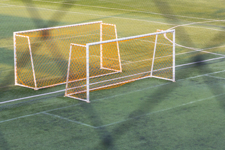 football training field, soccer outdoor field.の写真素材