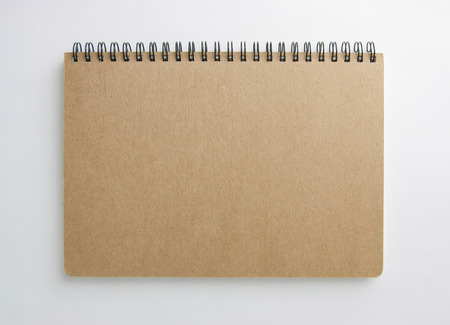 Blank book with soft shadows isolated on white.の写真素材