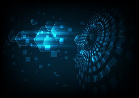 vector digital technology concept, abstract background.のイラスト素材