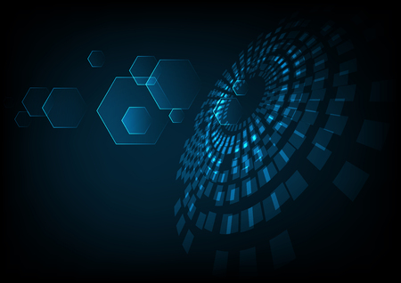 vector digital technology concept, abstract background.のイラスト素材