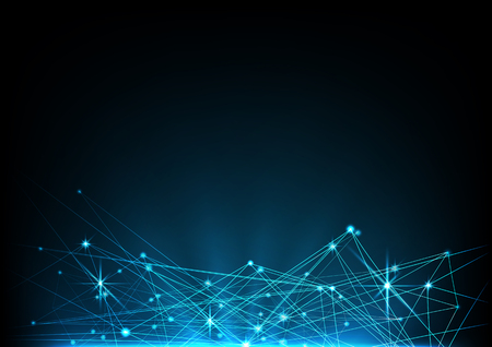 futuristic shape. Computer generated abstract background.のイラスト素材