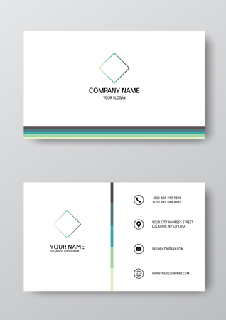 eps10 vector illustration abstract elegant business card template.のイラスト素材